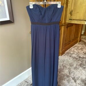 BCBGMaxAzria Blue Strapless Gown for Weddings